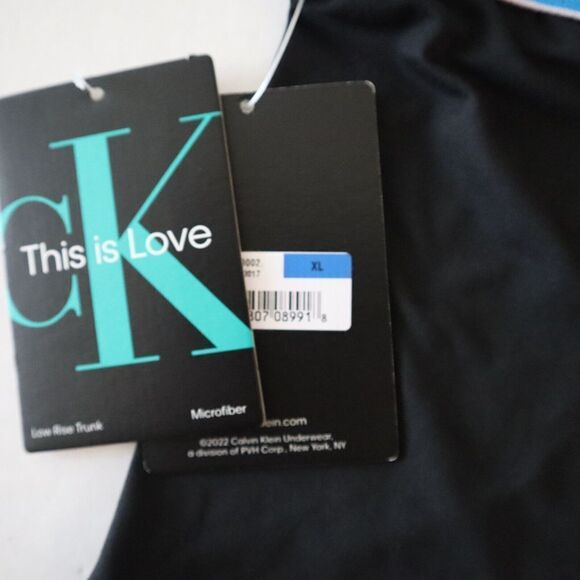 Calvin Klein NB3513 Men Sz XL Black Pride This Is Love Microfiber Low-Rise Trunk - Picture 3 of 6